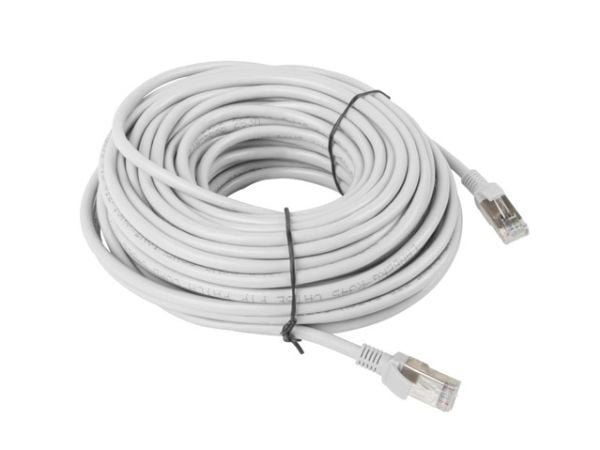Lanberg - Koblingskabel - RJ-45 (hann) til RJ-45 (hann) - UTP - CAT 5e - formstøpt, uten hindringer, flertrådet - grå, RAL 7035
