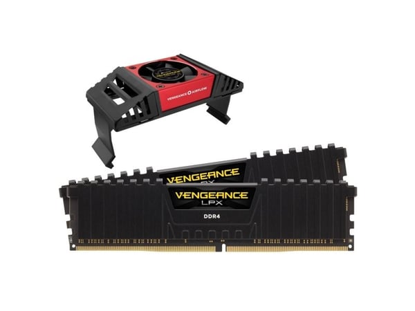 CORSAIR Vengeance LPX - DDR4 - sett - 32 GB: 2 x 16 GB - DIMM 288-pin - 3600 MHz / PC4-28800 - CL18 - 1.35 V - ikke-bufret - ikke-ECC - svart
