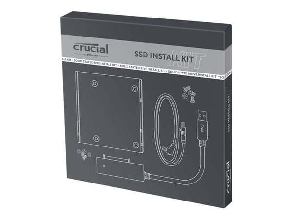 Crucial SSD Install Kit - Uttagbar harddiskramme - fra 3,5" til 2,5"