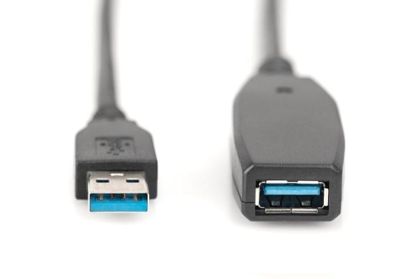 DIGITUS - USB forlængerkabel - USB Type A (han) til USB Type A (hun) - USB 3.0 - 20 m - aktiivinen - lajittelu - lajittelu