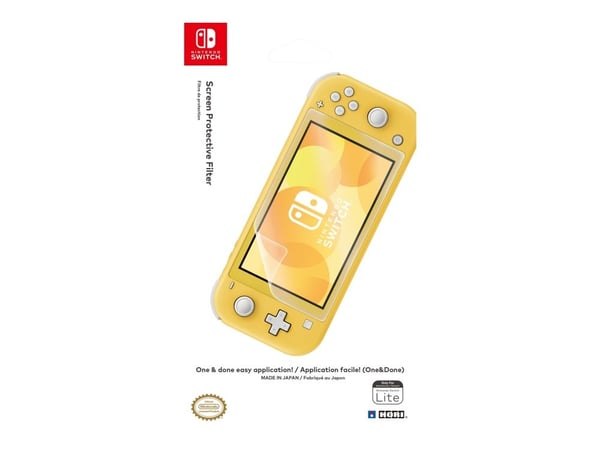 Hori NS2-001U, Näytönsuoja, Nintendo Switch Lite, Läpinäkyvä, Naarmuuntumisenkestävä, Häikäisyä estävä näytönsuoja, Nintendo