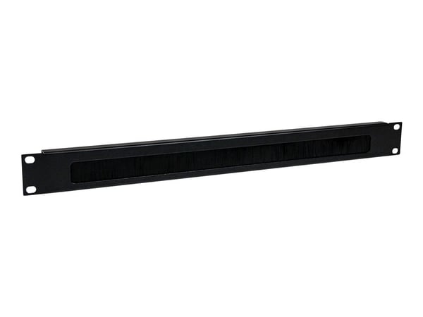 Startech 1U High-density Brush Strip Cable Management Panel - Sturdy Steel Horizontal Data Centre Cable Management Panel (CMBRUSH1U) - Rackkabelsty...