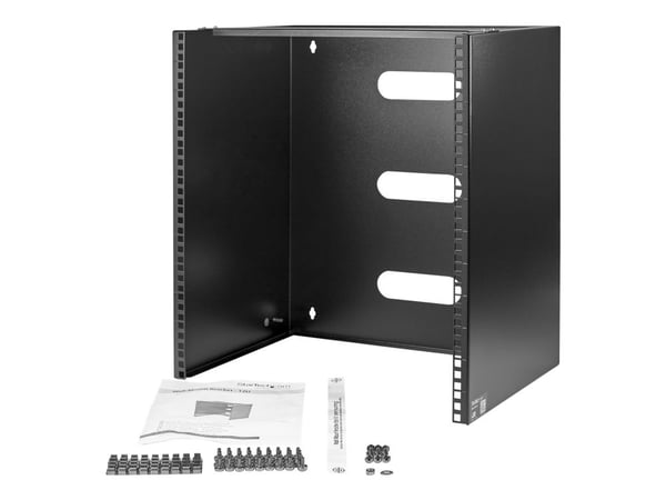 StarTech.com WALLMNT12, Seinään asennettava laitekehikko, 12U, 56,7 kg, 8,7 kg, Musta