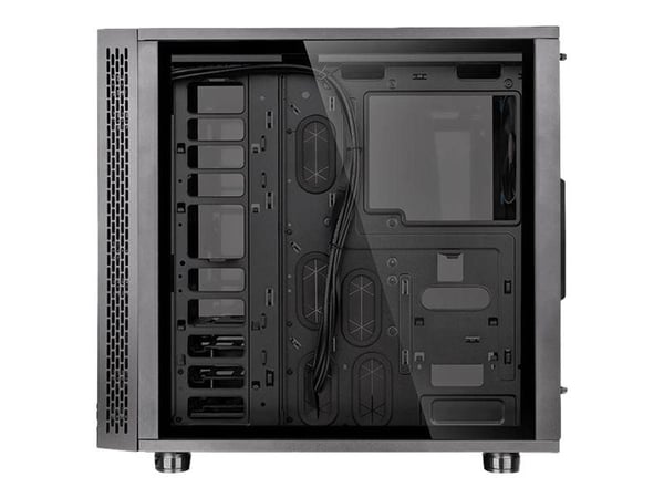 Thermaltake View 31 TG - ARGB Edition - tower - ATX - sidepanel med vindu (herdet glass) - ingen strømforsyning (PS/2) - svart - USB/lyd