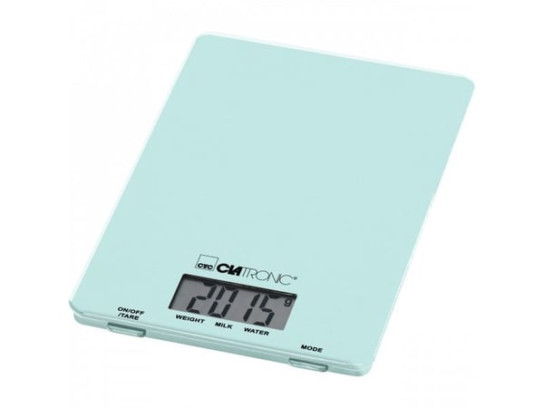 Clatronic KW 3626, Elektronisk kjøkkenvekt, 5 kg, 1 g, Mynte, Rektangel, fl oz, ml, g, lb oz