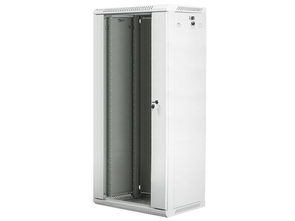 Lanberg - Rack skap - veggmonterbar - grå, RAL 7035 - 27U - 19"