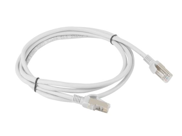 Lanberg - Koblingskabel - RJ-45 (hann) til RJ-45 (hann) - FTP - CAT 5e - flertrådet - grå, RAL 7035