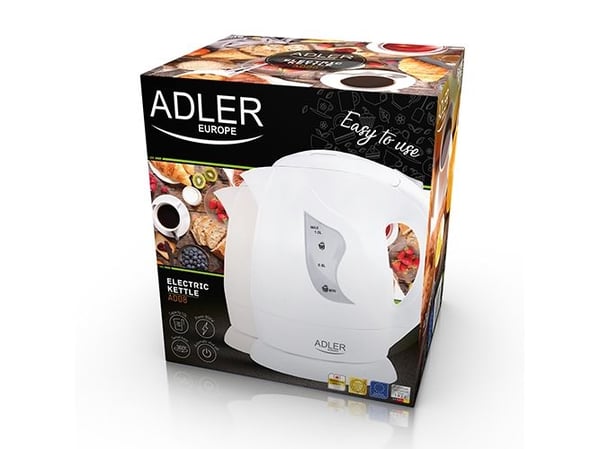 Adler AD 08b, 1 L, 850 W, Beige, Plast, Vannmåler