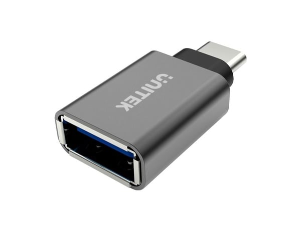 Unitek Y-A025CGY - USB-adapter - USB-C (hann) til USB-type A (hunn) - USB 3.1 Gen 2 - romgrå