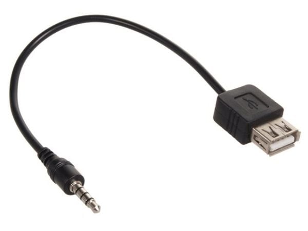 Maclean MCTV-693, 3.5mm, Uros, USB A-tyyppi, Naaras, 0,23 m, Musta
