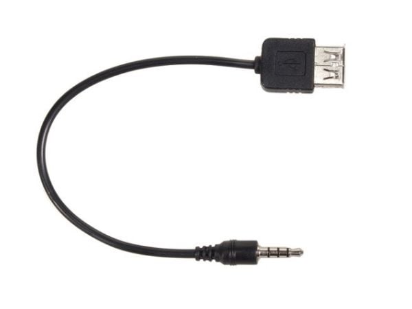 Maclean MCTV-693, 3.5mm, Uros, USB A-tyyppi, Naaras, 0,23 m, Musta