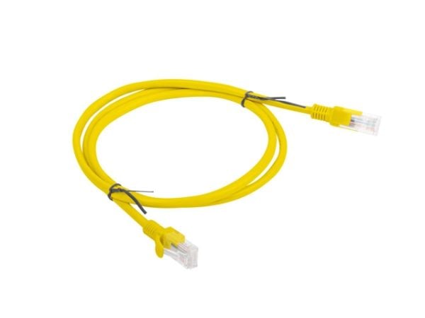 Lanberg - Koblingskabel - RJ-45 (hann) til RJ-45 (hann) - UTP - CAT 6 - flertrådet - gul, RAL 1028