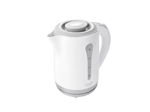 Adler AD 1244, 2,5 l, 2200 W, Hvit, Plast, Vannivåindikator