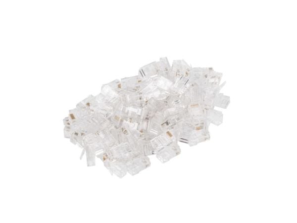 Lanberg PLU-5000, RJ-45, Läpinäkyvä, Cat5e, U/UTP (UTP), 100 kpl, Muovipussi