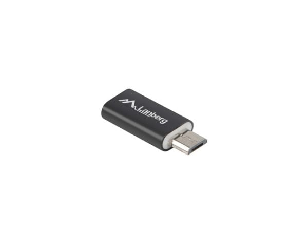 Lanberg - USB-sovitin - USB-C (hun) til Micro-USB Type B (han) - USB 2.0 - lajittelu - lajittelu