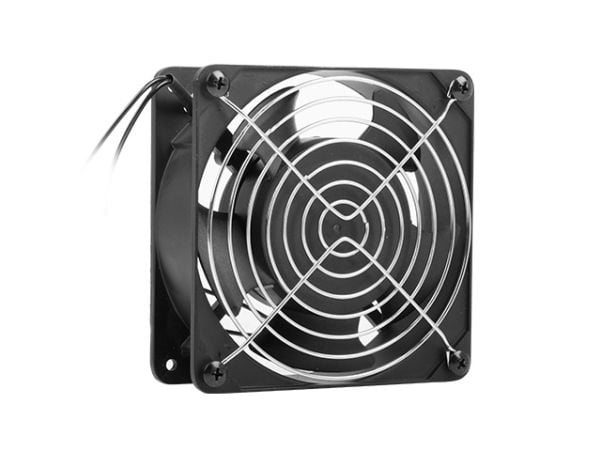 Lanberg - Rackvifte - 230 V - 120 mm - RAL 9004, svart