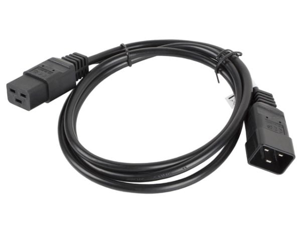 Lanberg CA-C19E-10CC-0018-BK, 1,8 m, C19 liitin, C20 liitin