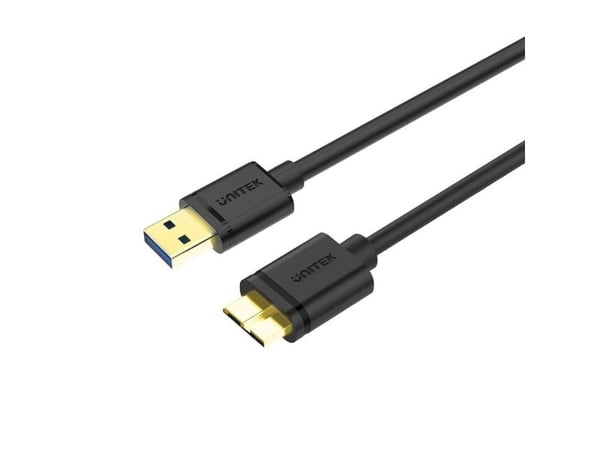 Unitek Y-C463GBK - USB-kabel - USB-type A (hann) til Micro-USB Type B (hann) - USB 3.0 - 2 m - svart