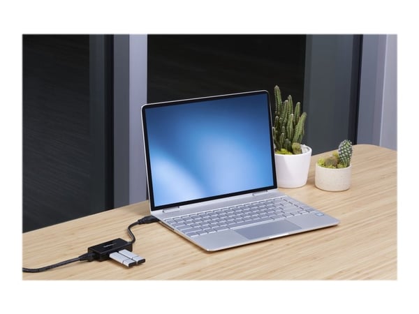 Startech 2 Port USB 3.0 Hub with Ethernet - USB 3.0 x 2 - Gigabit Ethernet Network Adapter for Windows / Mac / Chrome (USB31000S2H) - Nettverksadap...