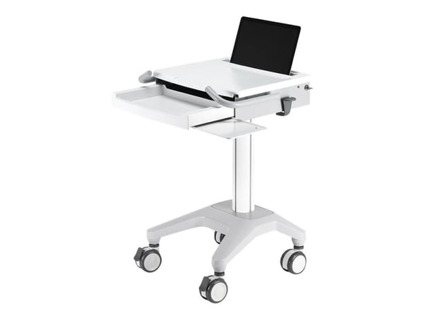 Neomounts MED-M200 - Vogn - for notebook / tastatur / mus - medisinsk - hvit - skjermstørrelse: 10"-17"