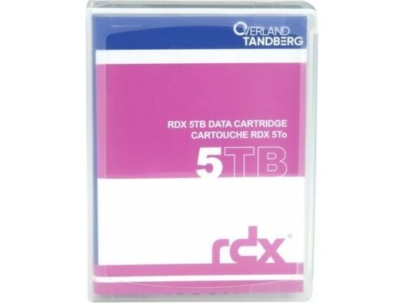 Overland-Tandberg 8862-RDX, RDX-kassett, RDX, 5 TB, FAT32, NTFS, exFAT, ext4, Sort, 150 MB/s