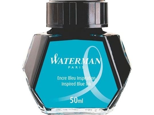 Waterman S0110810, Blå, Fontenepenn, Svart, Gjennomsiktig, 50 ml, 1 stykker