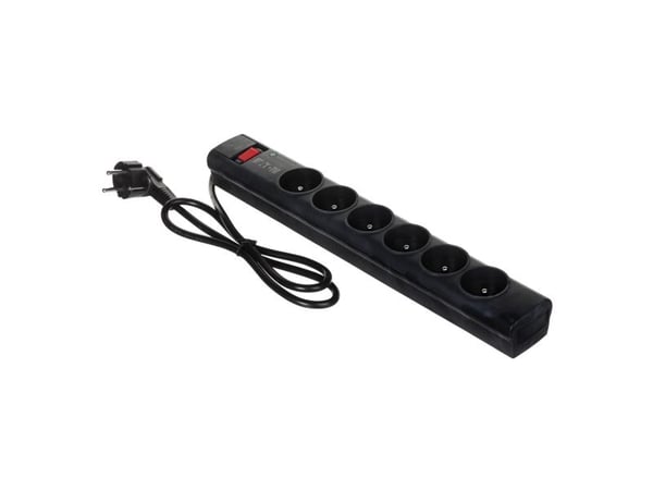 Eaton Protection Strip - Overspenningsavleder - AC 220-250 V - 2500 watt - utgangskontakter: 6 - svart