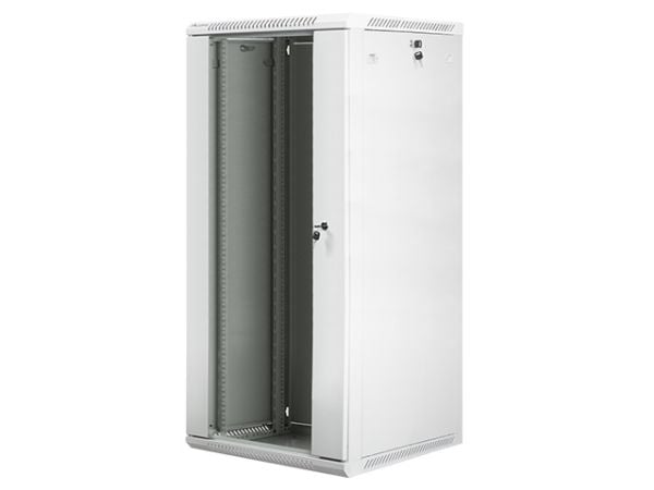 Lanberg - Rack skap - veggmonterbar - grå, RAL 7035 - 27U - 19"