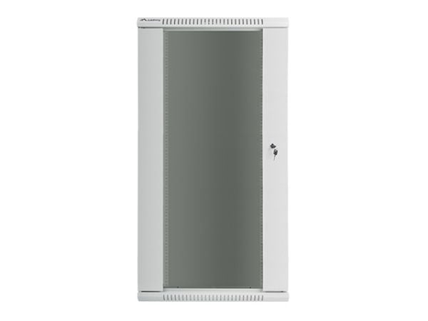 Lanberg - Rack skap - veggmonterbar - grå, RAL 7035 - 27U - 19"