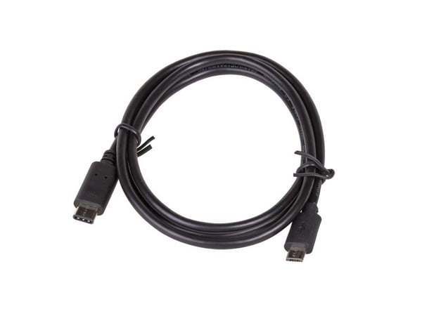 Akyga AK-USB-16 - USB-kabel - Micro-USB type B (hann) til USB-C (hann) - 1 m - svart