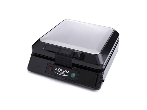 Adler AD 3036, 4 vafler, Sirkel, Sort, Grå, Plast, 1500 W, 250 mm