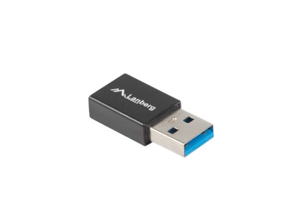 Lanberg - USB-adapter - USB-type A (hann) til USB-C (hunn) - USB 3.1 Gen1 OTG - svart