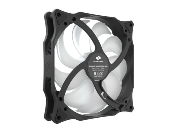 SilentiumPC Stella HP RGB 140 PWM, Vifte, 14 cm, 800 RPM, 1800 RPM, Sort, Hvit