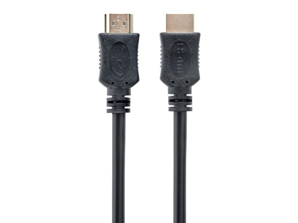 Cablexpert Select Series CC-HDMI4L-0.5M - High Speed - HDMI-kabel med Ethernet - HDMI hann til HDMI hann - 50 cm - skjermet - svart - formstøpt, 4K...
