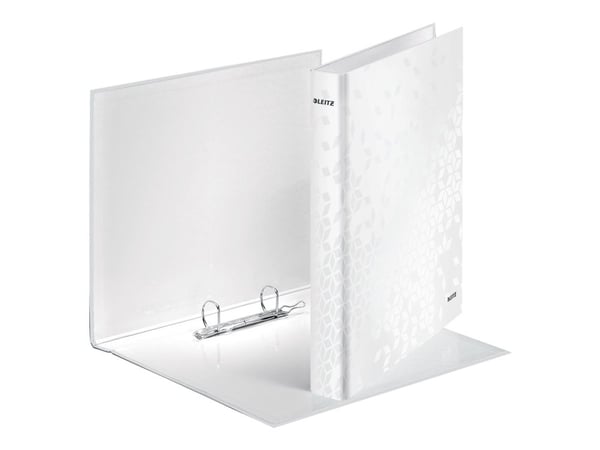 Leitz WOW - Ringperm - bokryggbredde: 40 mm - for A4 Maxi - kapasitet: 250 ark - perlehvit