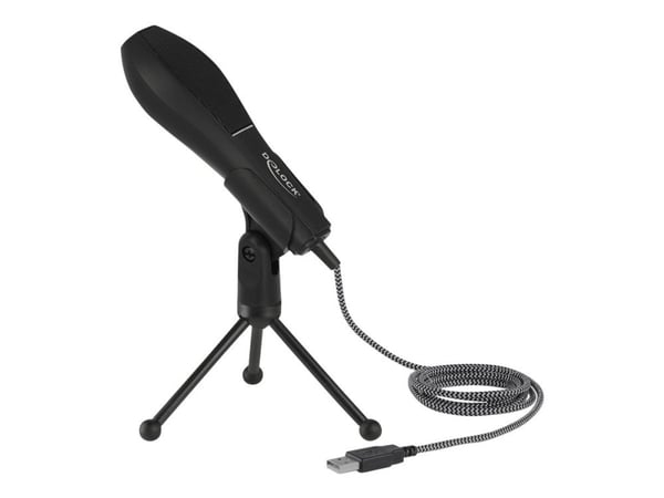 Delock - Mikrofon - USB - sortera