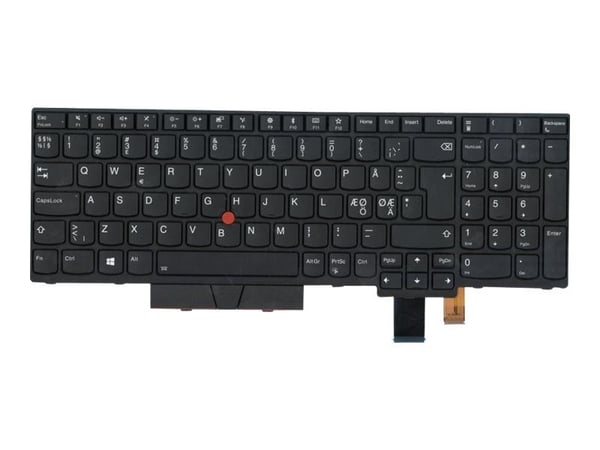 Lite-On SN8361BL - Erstatningstastatur for bærbar PC - med Trackpoint, UltraNav - bakbelysning - QWERTY - Nordisk - FRU