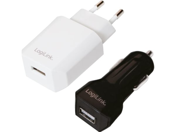 LogiLink PA0109, Automatisk, Innendørs, AC, Cigartenner/lighter, 5 V, Sort, Hvit