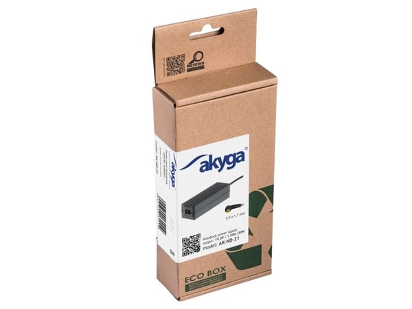 Akyga Dedicated Series AK-ND-21 - Strömadapter - AC 110-240 V - 30 Watt - svart