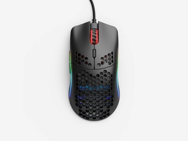 Glorious Model O - (Small) - Matte Black - Gaming Mus - Optisk - 6 knapper - 12000 DPI - Sort m. RGB
