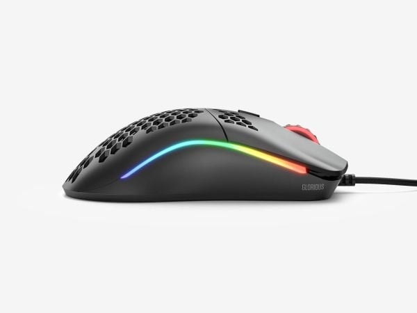 Glorious Model O - (Small) - Matte Black - Gaming Mus - Optisk - 6 knapper - 12000 DPI - Sort m. RGB
