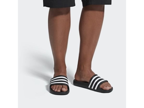 Adidas Adilette Aqua Slides, Unisex, Voksen, Svart, Hvit, Mønster