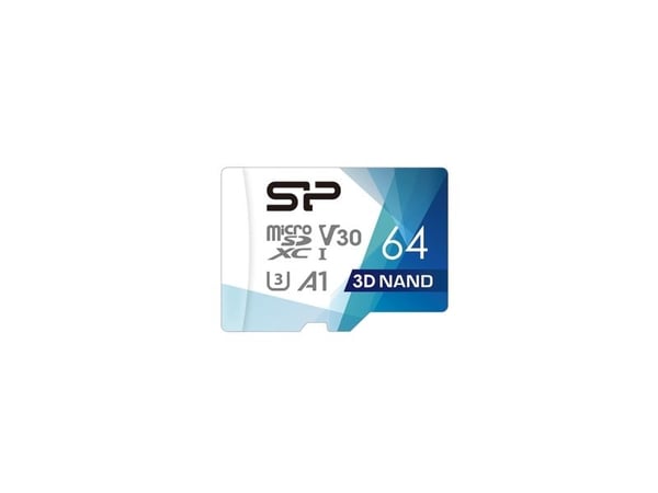 Silicon Power Superior Pro, 64 GB, MicroSDXC, Luokka 10, UHS-III, 100 MB/s, 80 MB/s