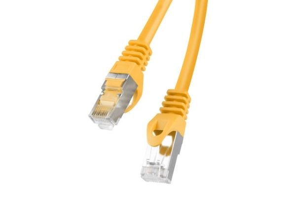 Lanberg - Koblingskabel - RJ-45 (hann) til RJ-45 (hann) - foliebelagt uskjermet tvinnet kabelpar (F/UTP) - CAT 6 - formstøpt, uten hindringer, fler...