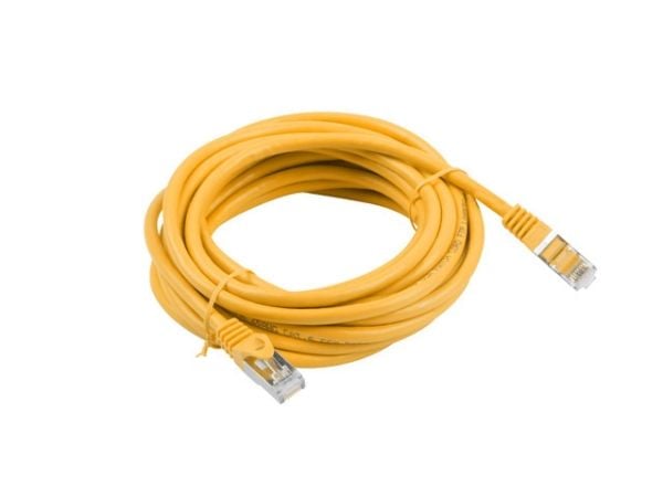 Lanberg - Koblingskabel - RJ-45 (hann) til RJ-45 (hann) - foliebelagt uskjermet tvinnet kabelpar (F/UTP) - CAT 6 - formstøpt, uten hindringer, fler...