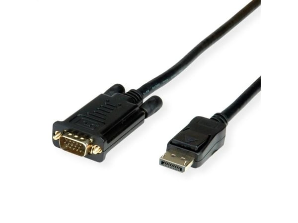 Value 11.99.5800, 1 m, DisplayPort, VGA (D-Sub), Hankjønn, Hankjønn, 1920 x 1080 piksler