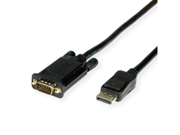 Value 11.99.5804, 5 m, DisplayPort, VGA (D-Sub), Uros, Uros, 1920 x 1080 pikseliä