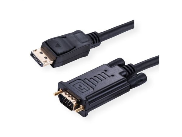 Value 11.99.5804, 5 m, DisplayPort, VGA (D-Sub), Hankjønn, Hankjønn, 1920 x 1080 piksler