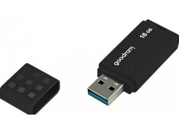 GOODRAM UME3 - USB flashdrive - 16 GB - USB 3.0 - sort