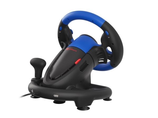 GENESIS Seaborg 350, Ratt + pedaler, Nintendo Switch, PC, PlayStation 4, Playstation 3, Xbox 360, Xbox One, Xbox Series S, Xbox Series X, 180°, Kob...